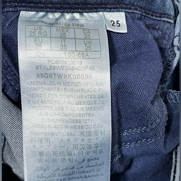 Guess 1981 Skinny Jeans Blue Stretch Denim Size 25 - Picture 11 of 13